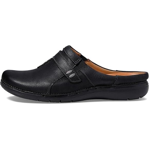 NWT Clarks Women's Loop Ease (Black Leather) Shoes-SIZE 7 - Picture 2 of 5